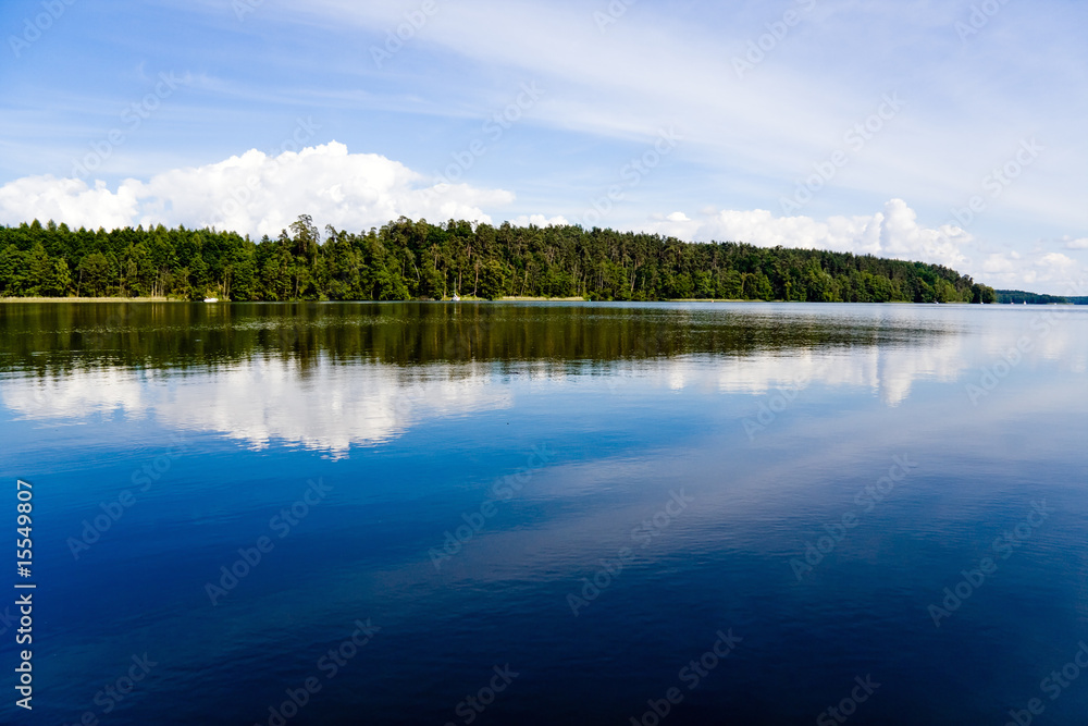 Blue lake surface