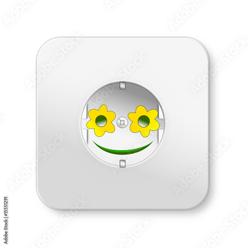 Biostrom-Steckdose-Blume