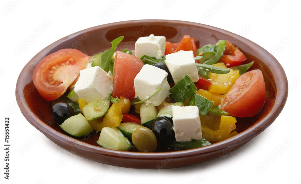 Greek salad with fetaki