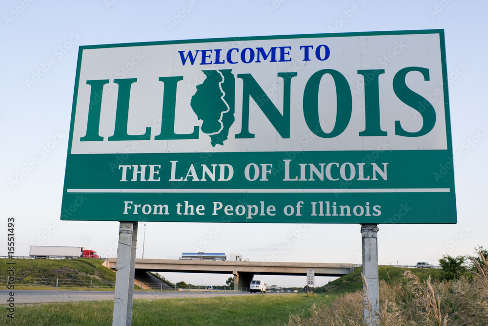 Illinois Welcome Sign