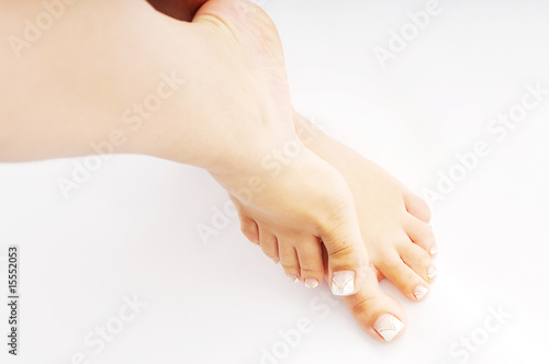 woman bare foot