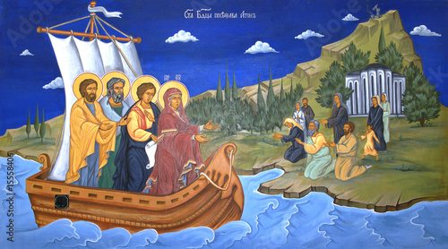 Religious mural painting