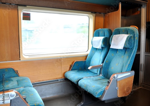 Inside a train