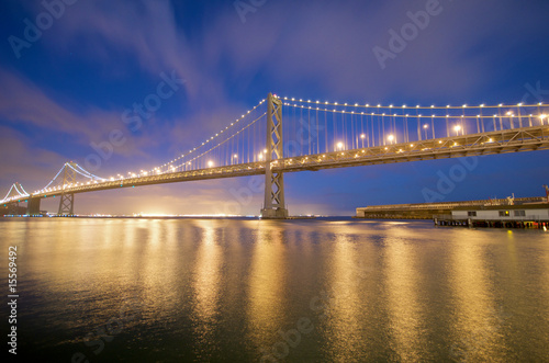 San Francisco Bay Bridge at night © chuck