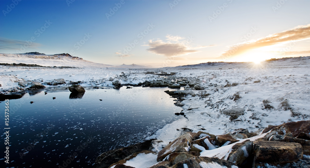 Obraz premium Winter Creek