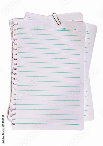 Obraz na plátne note paper and metal pape clip