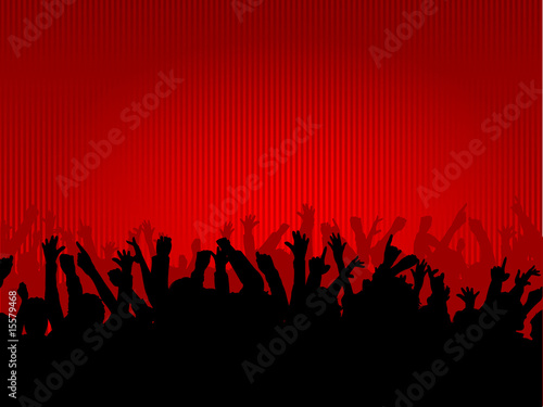 Excited audience
