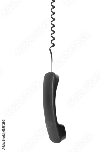 telephone receiver with cable photo