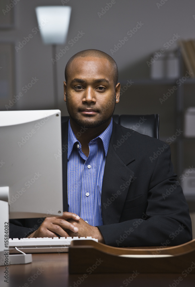 Man on Computer Man on Computer