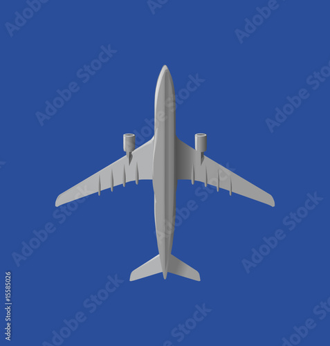Flugzeug am Himmel, Illustration