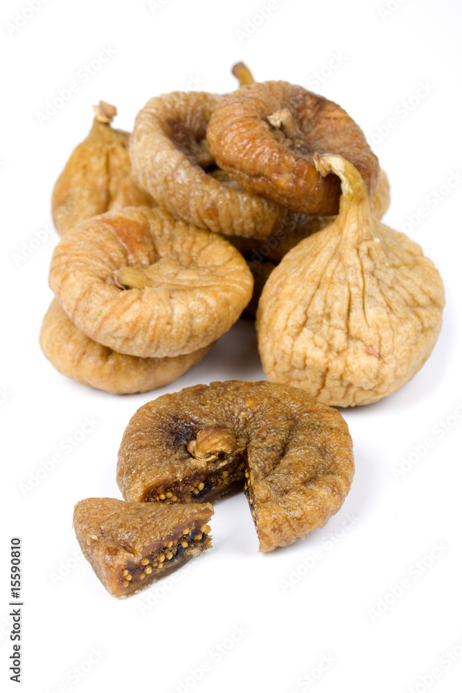 Dried figs isolated on white Dried figs isolated on white