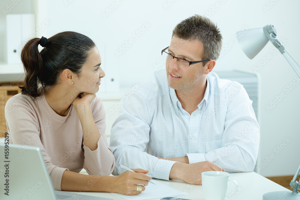 Couple working at home Couple working at home