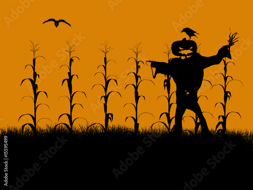 Slika na platnu Halloween Illustration silhouette