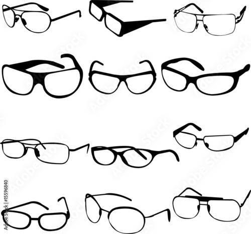 sunglasses collection - vector