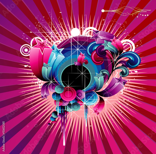 composicion abstracta en vector