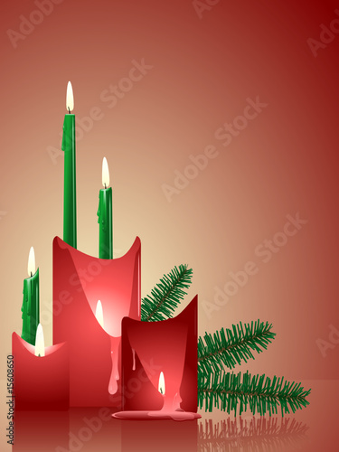 Candles and pine