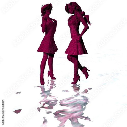 Fototapeta Zwei Frauen im Gespräch