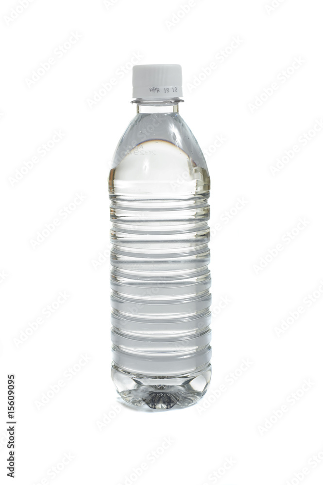 Water Bottle on White Water Bottle on White
