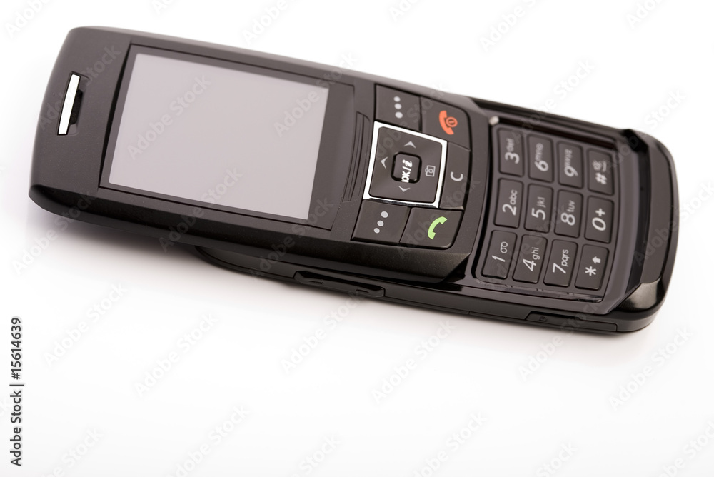 Digital mobile phone isolated white Digital mobile phone isolated white