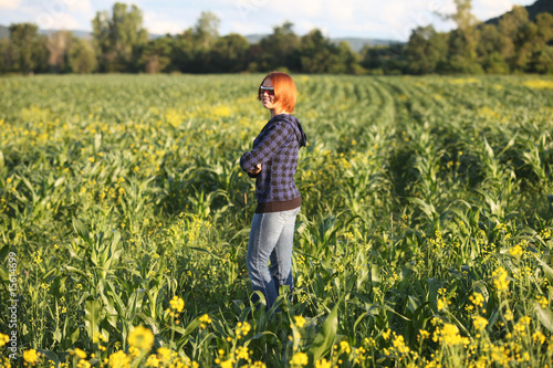 girl in corn field