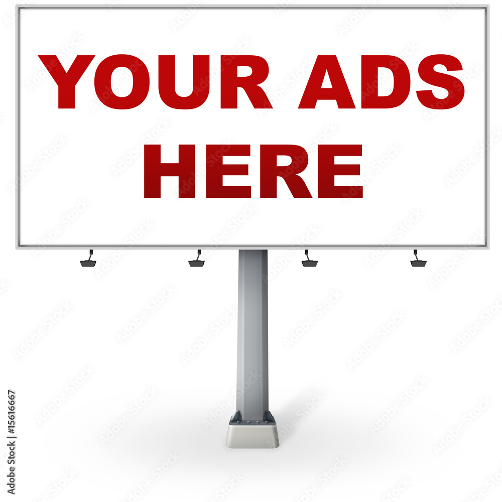 Billboard with title Billboard with title