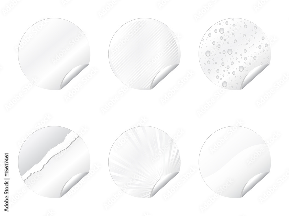 white stickers vector illustration white stickers vector illustration