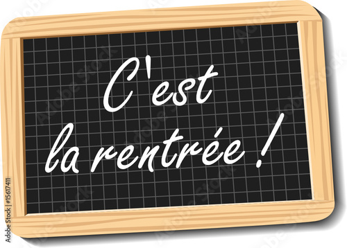 Rentrée scolaire - Ardoise