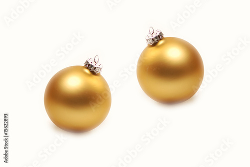 Zeri goldene Weihnachtskugeln