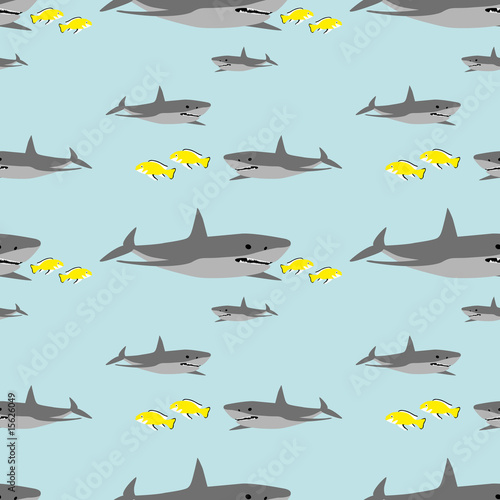 seamless shark pattern