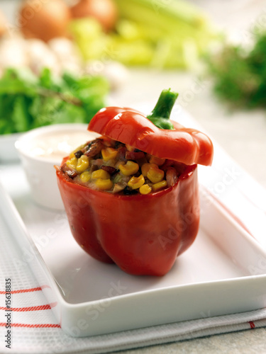 Obraz w ramie Stuffed peppers
