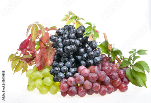 Grape food over white