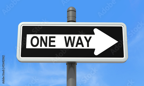 Fotografie One-way sign