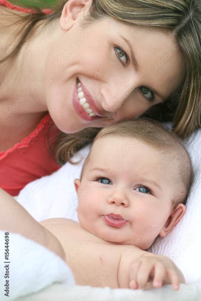 Mother and Child Baby Boy Smiling Mother and Child Baby Boy Smiling