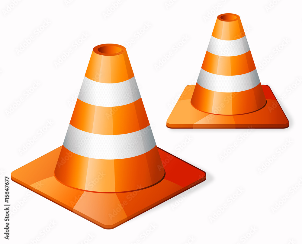 Two traffic cones