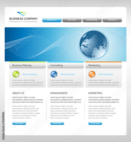 Business corporate web site template