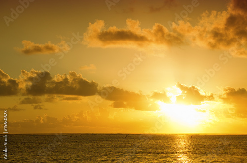 Sunset over South Pacific Ocean © amelie