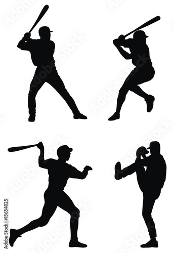 Canvas Print Baseball players