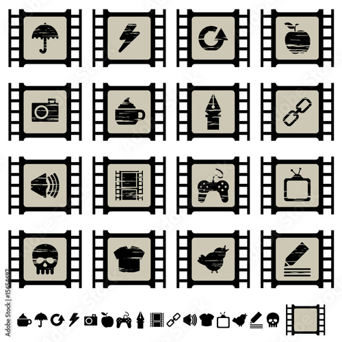 film cell icons set 2