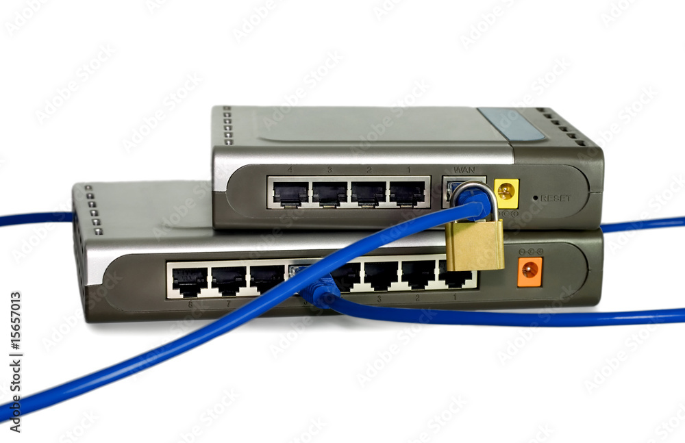 Network cables connected Network cables connected