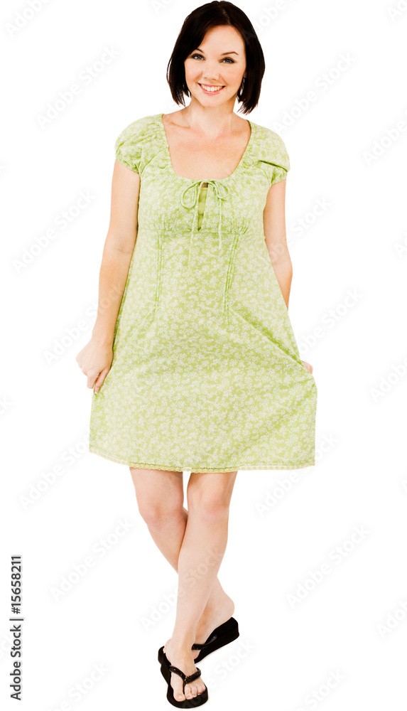 Standing woman posing Standing woman posing