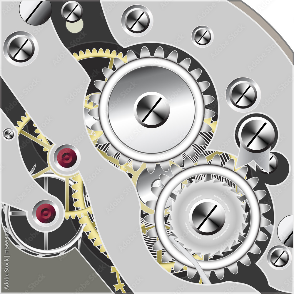 Fototapeta premium inside clock