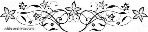 Blumen filigran, floral, Schnörkel