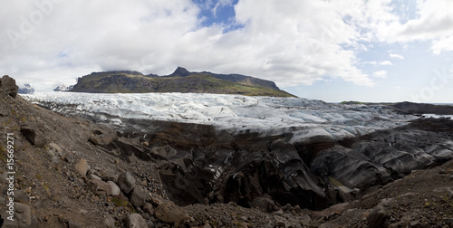 Panoramic Photograph of the Vatnajokull Glacier, Iceland