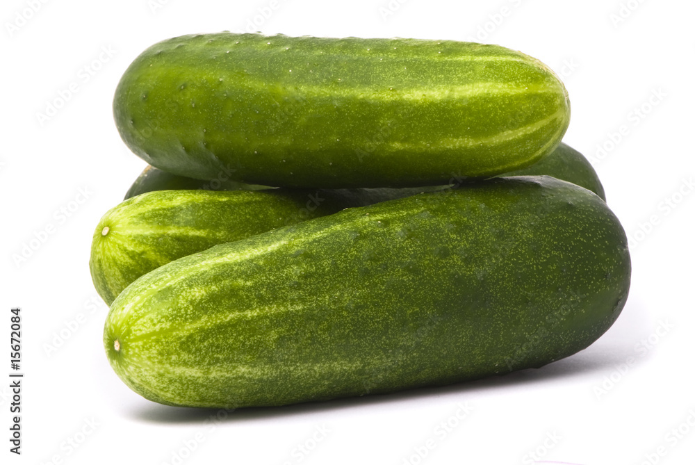 Four fresh cucumbers Four fresh cucumbers