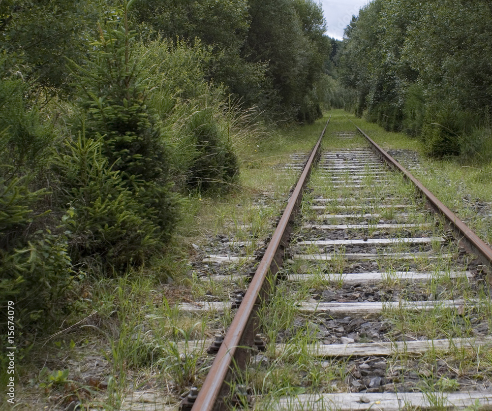 Obraz premium Bahnschiene