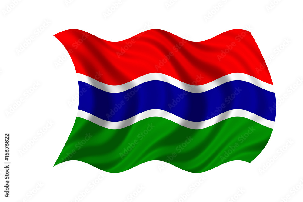 Obraz premium The Gambia Flag