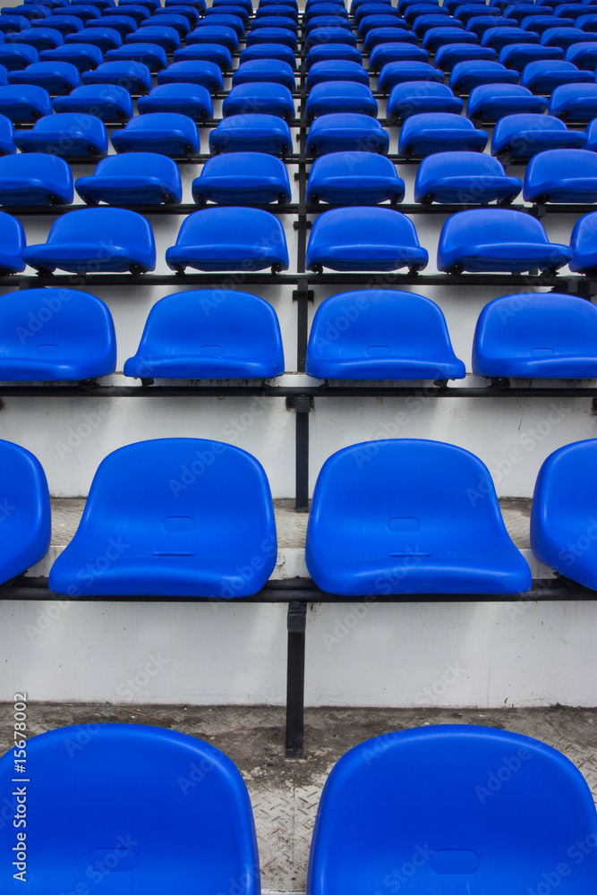 Fototapeta premium Colorful seats in stadium
