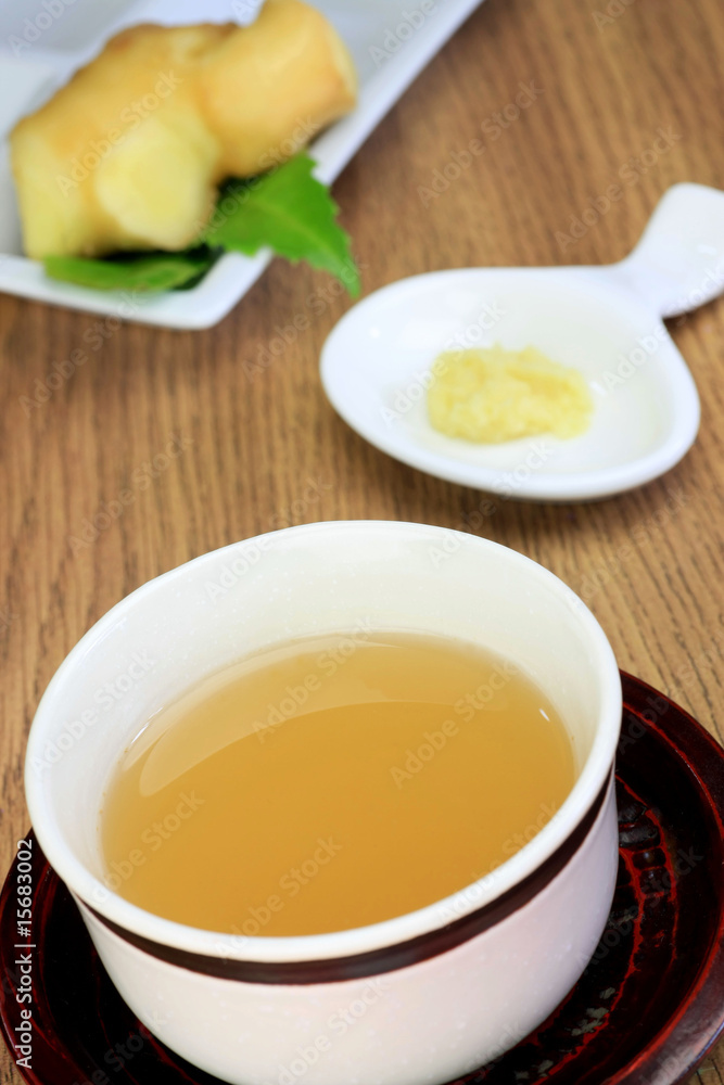 ginger hot water ginger hot water