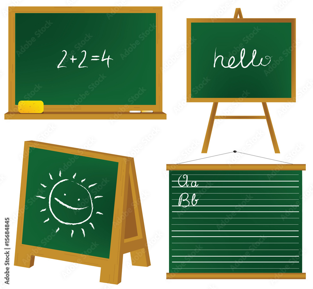 Fototapeta premium School blackboards.
