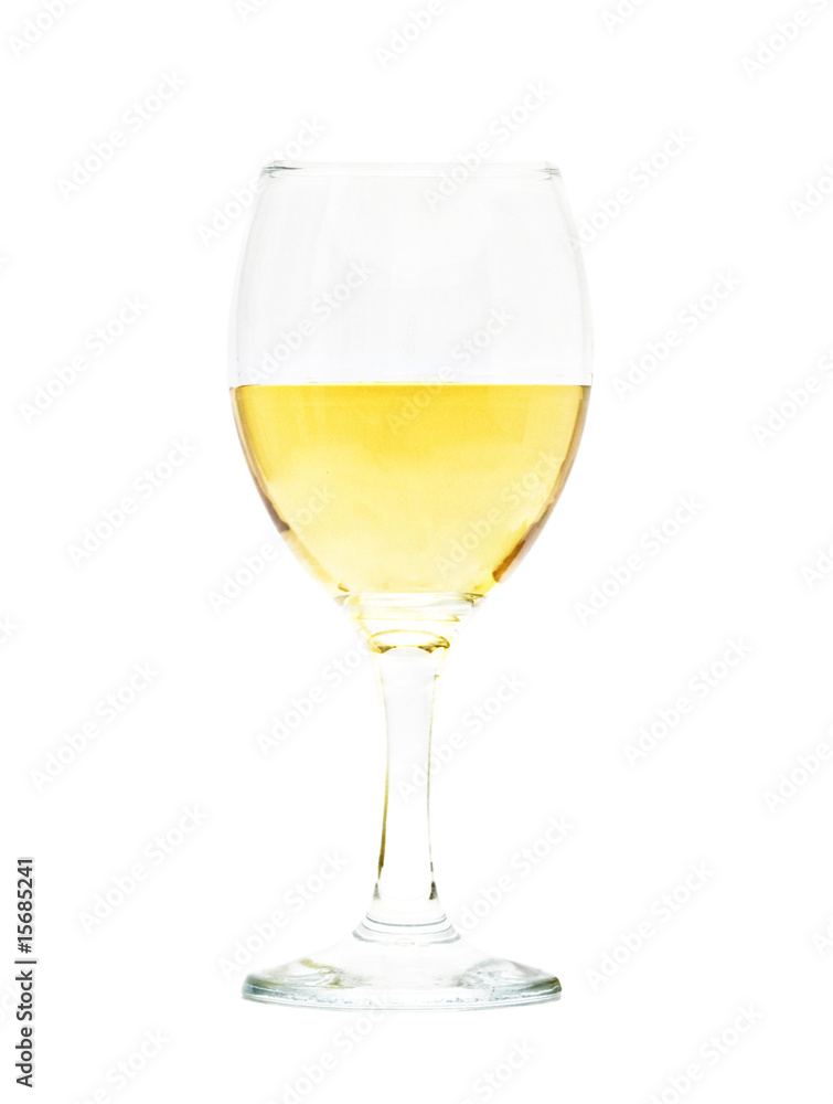 Goblet with wine isolated on white background Goblet with wine isolated on white background